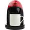 Brentwood; Brentwood Red Single-Serve Coffee Maker with Porcelain Mug; Category:Small Kitchen Appliances; Image:3